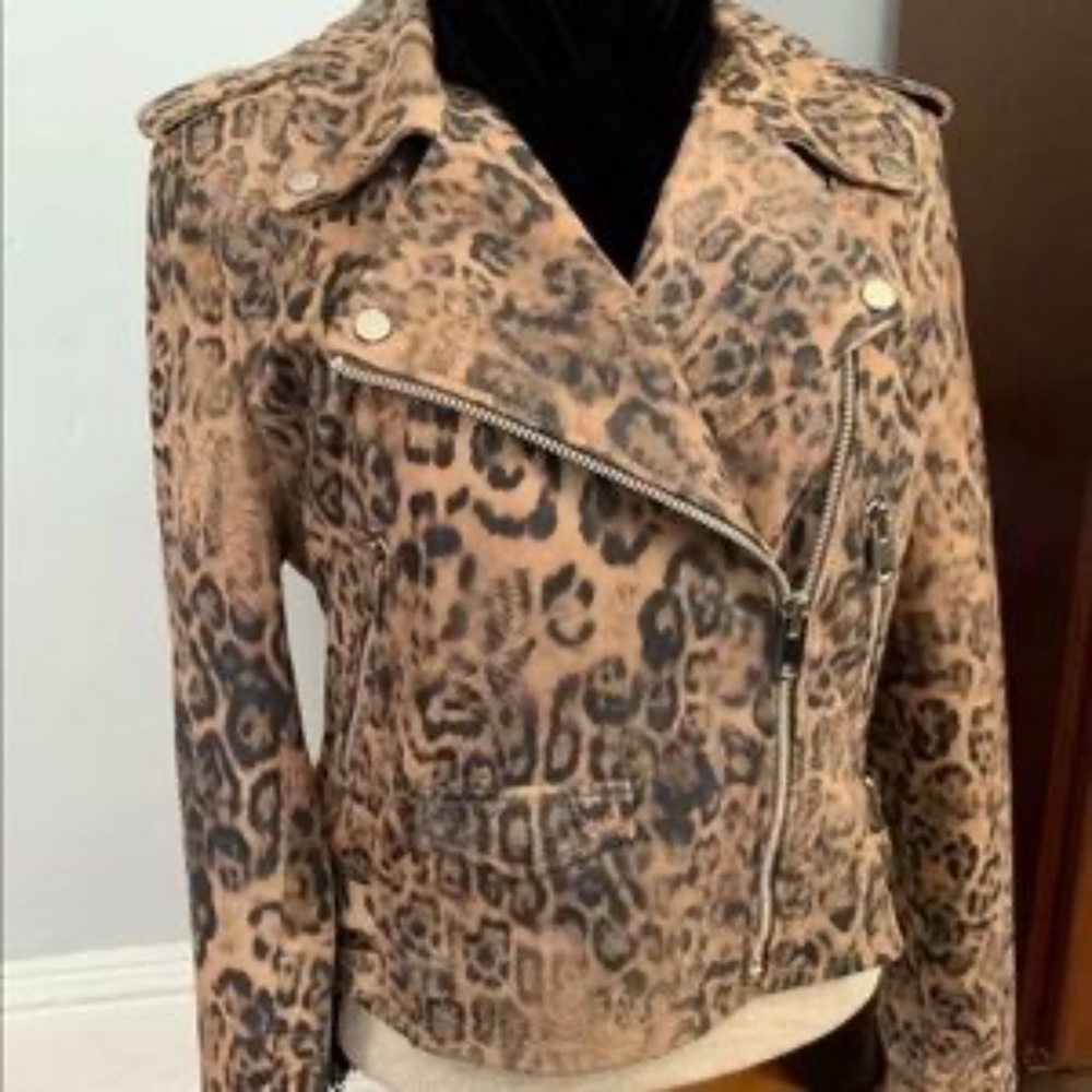 Walter Baker Francis Lamb Leather Moto Jacket - Picture 7 of 12